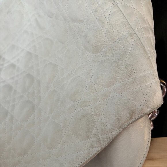 Authentic Christian Dior Quilted Leather Shoulder Bag - Picture 4 of 10